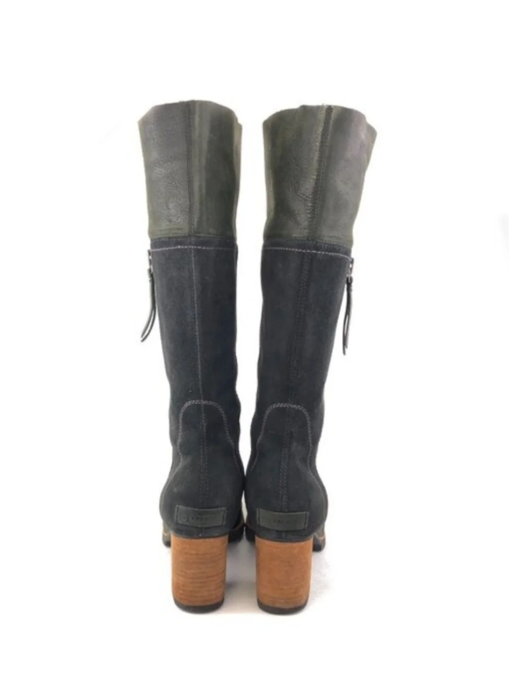 Sorel Addington Tall Black Leather Boots 8 - Picture 3 of 5